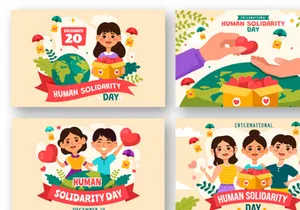 13 International Human Solidarity Day Illustration