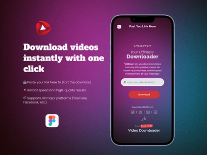 All Video Downloader Dashboard UI Kit