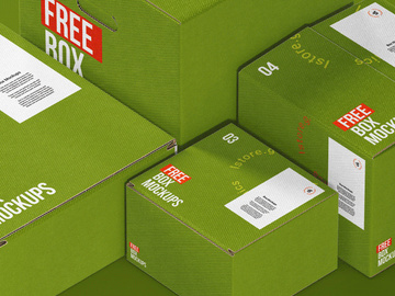 7 Box Mockups preview picture
