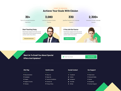 Online Education And LMS PSD Template