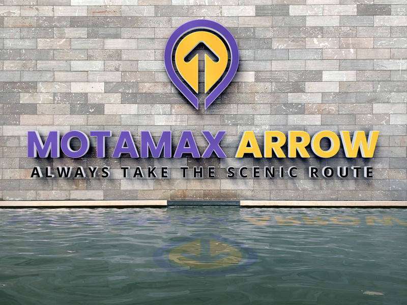 Motamax Arrow Logo Design