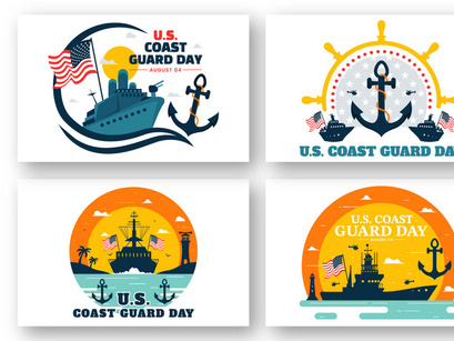 10 United States Coast Guard Day Illustration