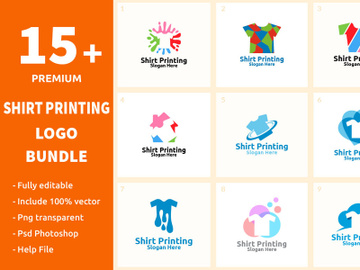 15+ Shirt Printing Logo Bundle preview picture