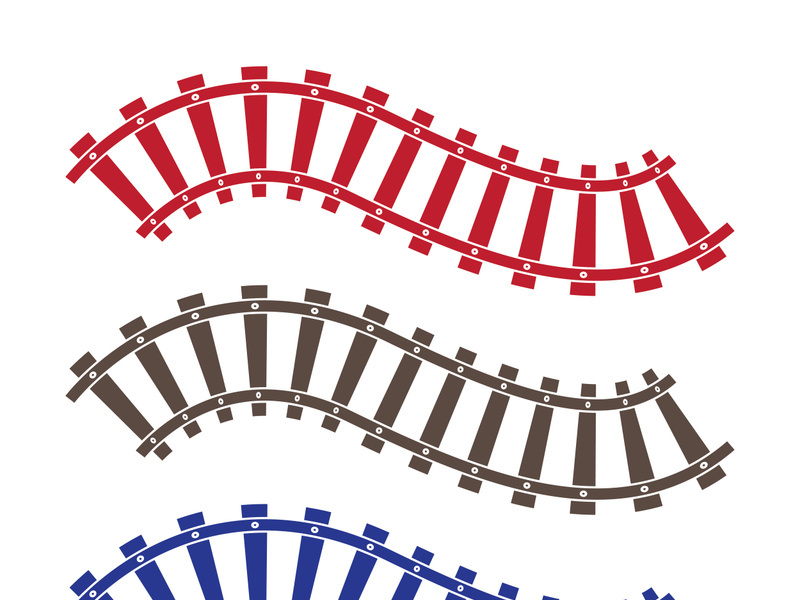 Train way icon vector for designer