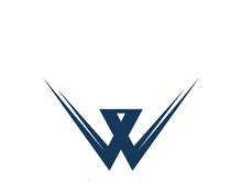 W Letter Logo Template vector illustration design