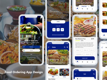 Food Orderiing App design preview picture