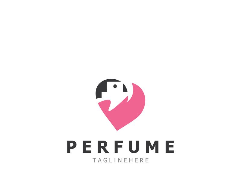 Perfume bottle logo design symbol can be used for business and cosmetic perfume shop template
