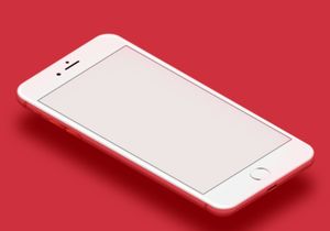 Red iPhone Mockup