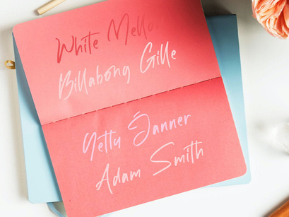 White Mellow - Handwritten Script Font