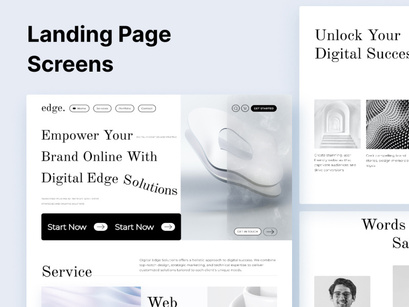 Edge | Digital Agency Landing Page UI Kit