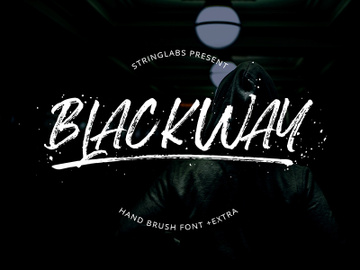 Blackway - Handbrush Font preview picture