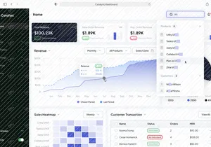 Catalyst - CRM Sales Dashboard App UI Kit