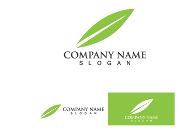 Green Leaf Tree Nature Logo Vector Template V6 preview picture