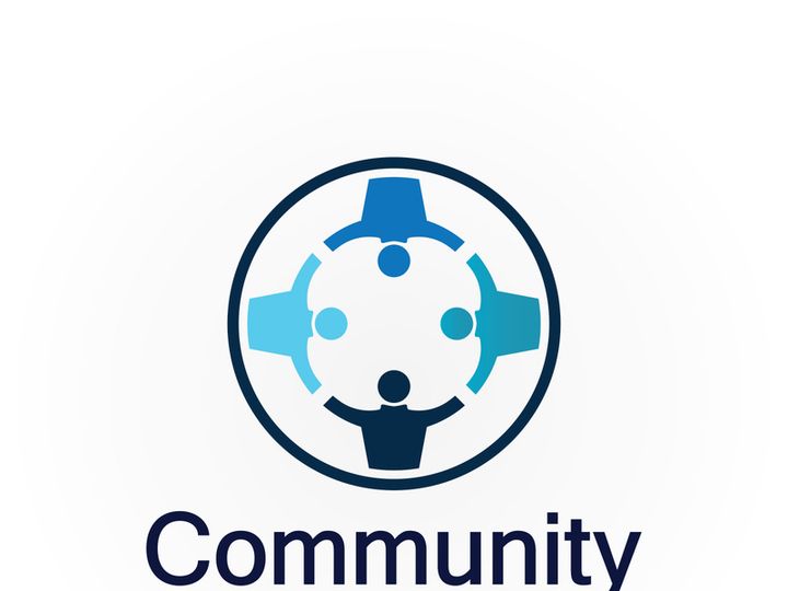 Community Logo Design Template for Teams or Groups.network and social icon design