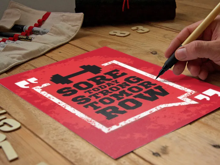 Free Handcraft Poster Mockup