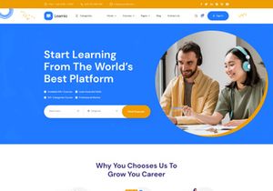 Learnio - LMS and Online Course Figma Template