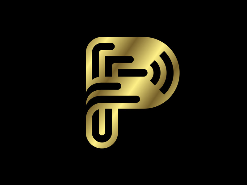 Golden capital letter. Graphic alphabet symbol for logo, Poster, Invitation. vector illustration