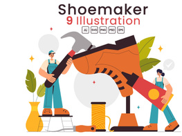 9 Shoemaker Profession Illustration preview picture