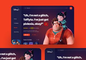 Movie Landing Page Design Concept