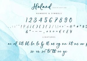 Haland - Modern Script Font