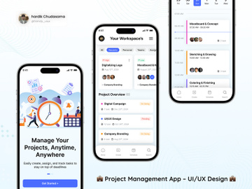 🔹 Task Management UI Concept 🔹 preview picture