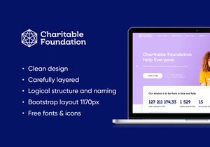 Charitable Foundation - UI Design Template