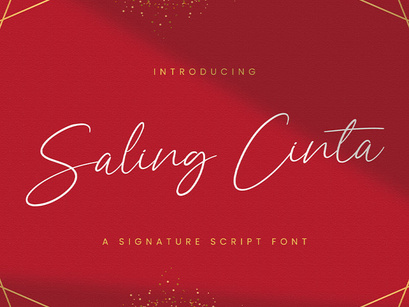 Saling Cinta - Handwritten Font