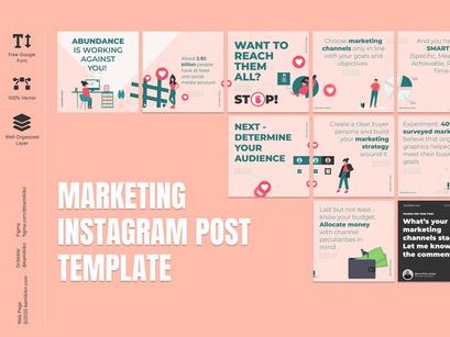 Instagram Content Marketing Template