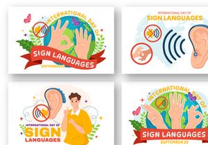 12 International Day of Sign Languages Illustration