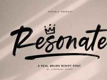 Resonate - Brush Script Font preview picture