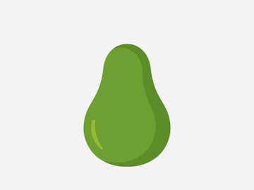 Avocado fruit logo template, healthy food symbols preview picture