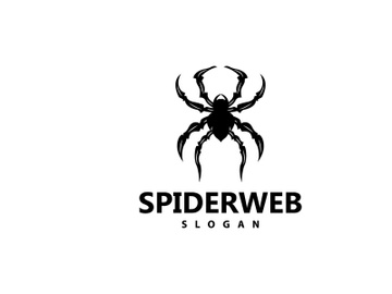 Spider Logo, Insect Animal Vector, Premium Vintage Design preview picture