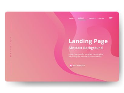 Asbtract background Landing page template vol 4