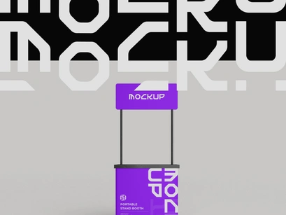 Portable Stand Booth Mockup