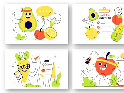 10 Holistic Nutrition Illustration
