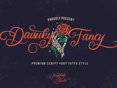Daisuky Fancy - Tatto Script Font