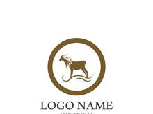 Goat logo template vector icon illustration design
