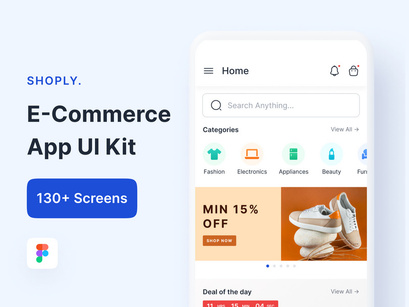 Shoply - E-Commerce App UI Kit | 130+ Screens