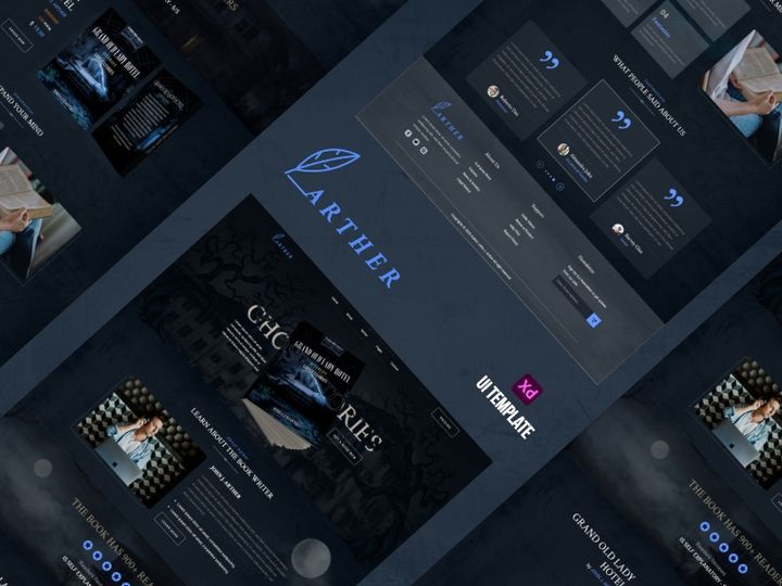 Arther UI Template - UI Adobe XD