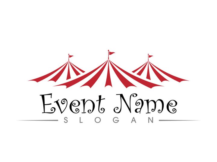 Circus element icon illustration