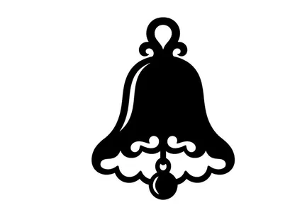Christmas Bell Icon with Holly for Holiday Decorations and Greetings