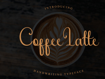 Coffee Latte Script Font preview picture