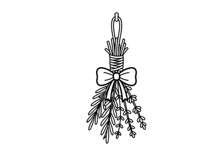 Buquê floral elegante de Halloween com capim-dos-pampas seco. Decoração de outono assustadora com hastes de trigo e laço decorativo.