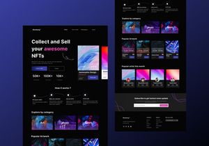 NFT Marketplace Landing Page - Blumbang