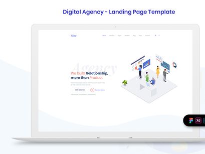 Digital Agency Landing Page Template