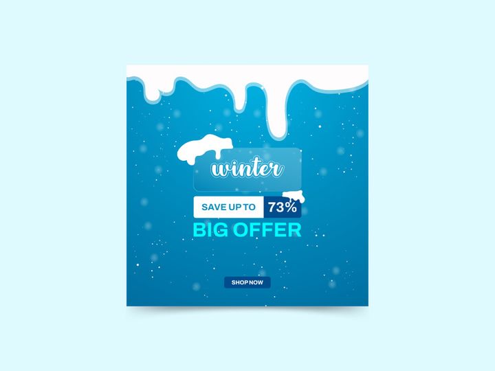 Winter Offer Social Media Post Design