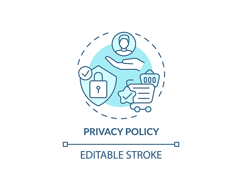 Privacy policy concept icon