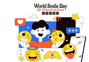 10 World Smile Day Illustration