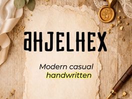 AHJELHEX – Modern Casual Handwritten Font - (TTF) preview picture