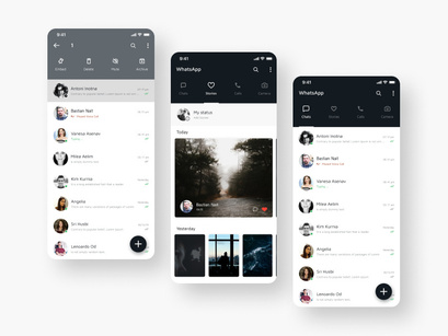 Chat App - WhatsApp Redesign Concept